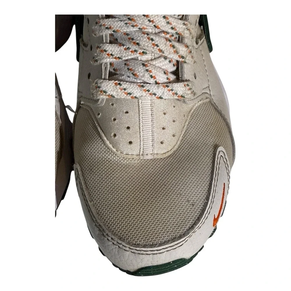 Nike Air Huarache Run Kids Size 6Y White Green Orange DX3065-100